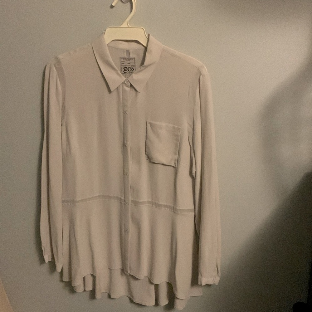 Go by Go Silk button down blouse